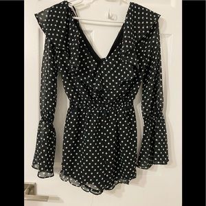 Polka dot romper